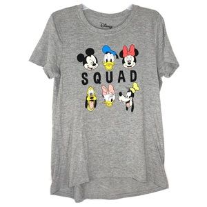 Disney Characters “SQUAD” Blouse Size L Juniors